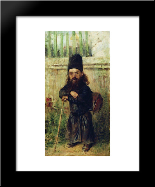 Monk - Tax Collector In The Temple 20x24 Black Modern Wood Framed Art Print Poster by Makovsky, Konstantin