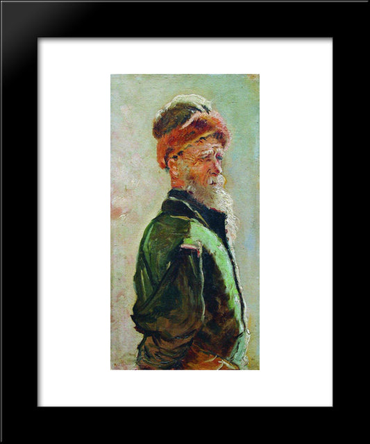 Old Man 20x24 Black Modern Wood Framed Art Print Poster by Makovsky, Konstantin