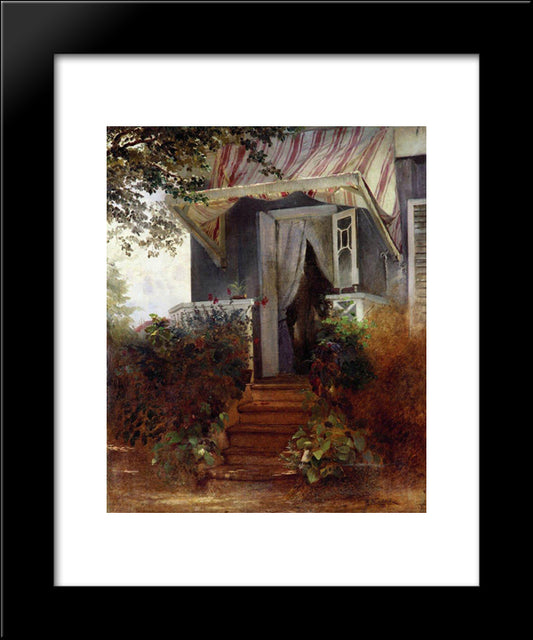 On The Steps 20x24 Black Modern Wood Framed Art Print Poster by Makovsky, Konstantin