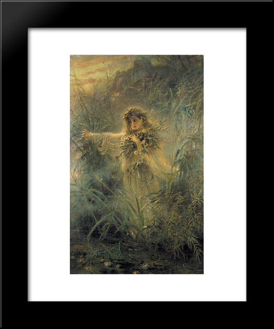 Ophelia 20x24 Black Modern Wood Framed Art Print Poster by Makovsky, Konstantin