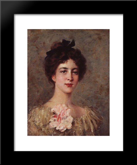 Portrait 20x24 Black Modern Wood Framed Art Print Poster by Makovsky, Konstantin