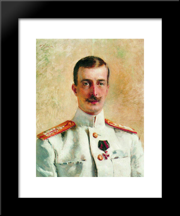 Portrait Of Cyril Vladimirovich, Grand Duke Of Russia 20x24 Black Modern Wood Framed Art Print Poster by Makovsky, Konstantin