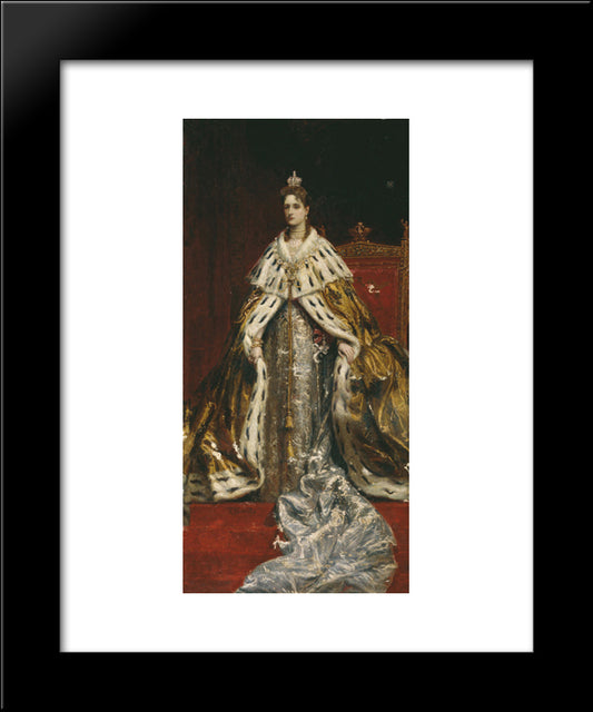 Portrait Of Empress Alexandra Feodorovna (Alix Of Hesse) 20x24 Black Modern Wood Framed Art Print Poster by Makovsky, Konstantin