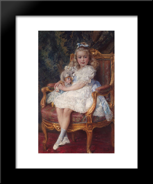 Portrait Of Grand Princess Maria Nikolayevna 20x24 Black Modern Wood Framed Art Print Poster by Makovsky, Konstantin