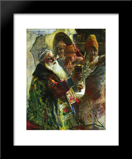 Portrait Of Prince P.Vyazemsky 20x24 Black Modern Wood Framed Art Print Poster by Makovsky, Konstantin