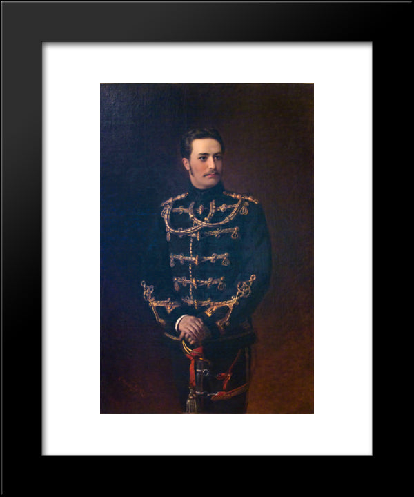 Portrait Of The Count G.Bobrinsky 20x24 Black Modern Wood Framed Art Print Poster by Makovsky, Konstantin