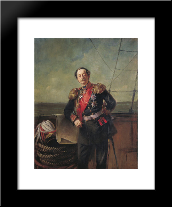 Portrait Of The Count Nikolay Muravyov-Amursky 20x24 Black Modern Wood Framed Art Print Poster by Makovsky, Konstantin