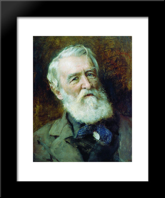 Portrait Of The Wrighter D.Grigorovich 20x24 Black Modern Wood Framed Art Print Poster by Makovsky, Konstantin