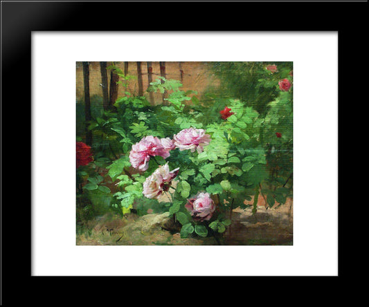 Roses 20x24 Black Modern Wood Framed Art Print Poster by Makovsky, Konstantin