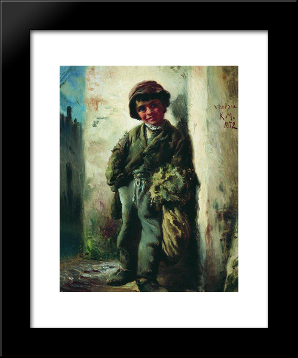 Savoyard 20x24 Black Modern Wood Framed Art Print Poster by Makovsky, Konstantin