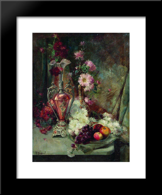 Still Life 20x24 Black Modern Wood Framed Art Print Poster by Makovsky, Konstantin