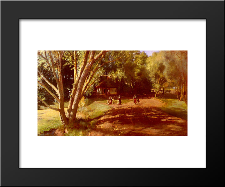 Summer Afternoon 20x24 Black Modern Wood Framed Art Print Poster by Makovsky, Konstantin