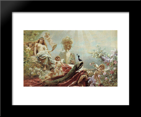 The Toilet Of Venus 20x24 Black Modern Wood Framed Art Print Poster by Makovsky, Konstantin