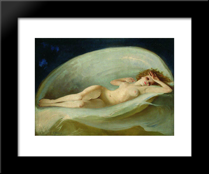 Venus Birth 20x24 Black Modern Wood Framed Art Print Poster by Makovsky, Konstantin