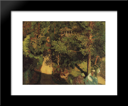 Confidentials 20x24 Black Modern Wood Framed Art Print Poster by Somov, Konstantin