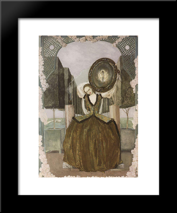 Enchantment 20x24 Black Modern Wood Framed Art Print Poster by Somov, Konstantin