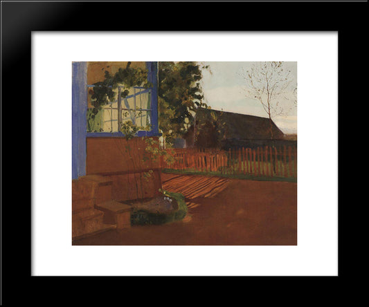 Evening Landscape 20x24 Black Modern Wood Framed Art Print Poster by Somov, Konstantin