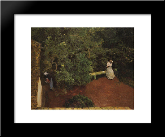 Family Happiness 20x24 Black Modern Wood Framed Art Print Poster by Somov, Konstantin