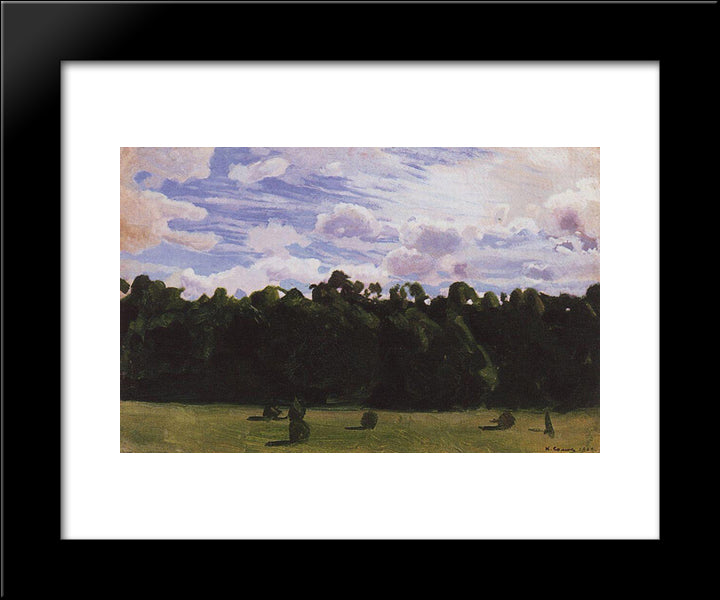 Forest 20x24 Black Modern Wood Framed Art Print Poster by Somov, Konstantin