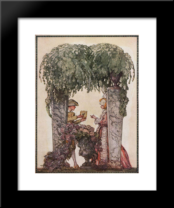 Gardener Gift 20x24 Black Modern Wood Framed Art Print Poster by Somov, Konstantin