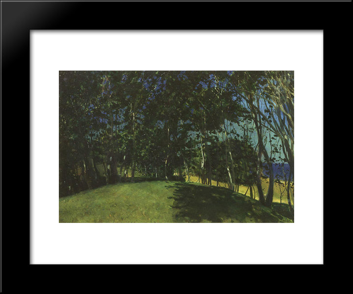 Grove On The Seashore. Sillamyagi 20x24 Black Modern Wood Framed Art Print Poster by Somov, Konstantin