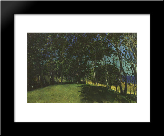 Grove On The Seashore. Sillamyagi 20x24 Black Modern Wood Framed Art Print Poster by Somov, Konstantin