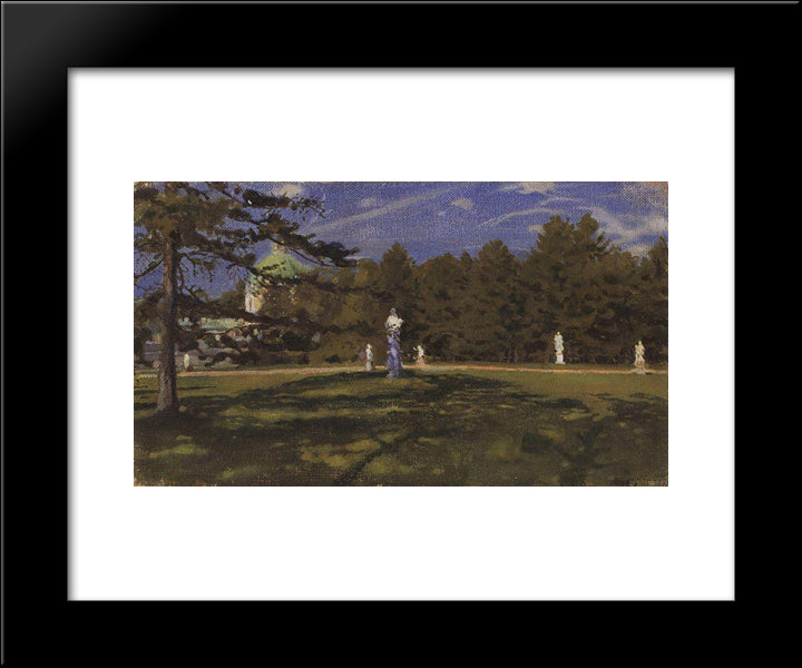 Oranienbaum 20x24 Black Modern Wood Framed Art Print Poster by Somov, Konstantin
