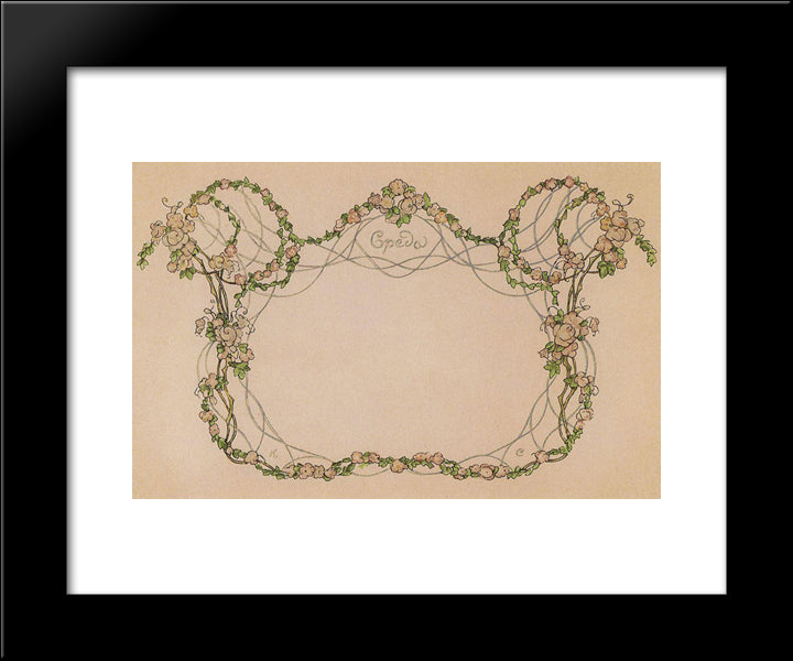 Wednesday 20x24 Black Modern Wood Framed Art Print Poster by Somov, Konstantin