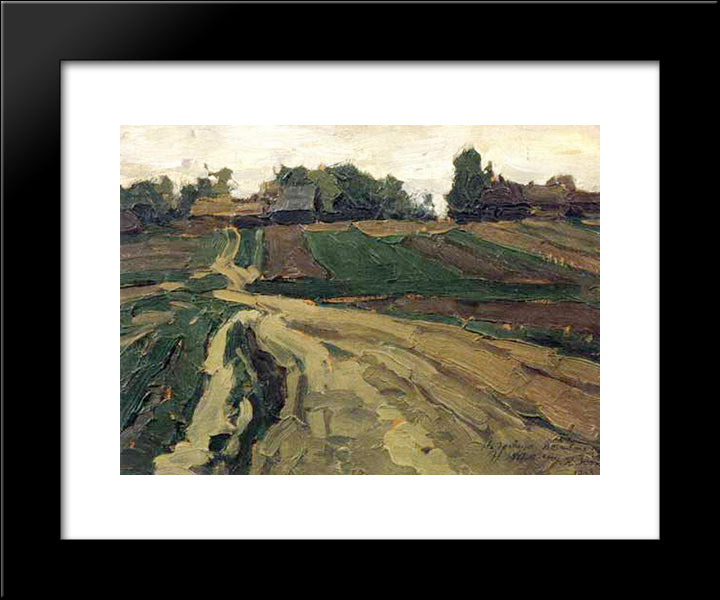 Landscape 20x24 Black Modern Wood Framed Art Print Poster by Yuon, Konstantin