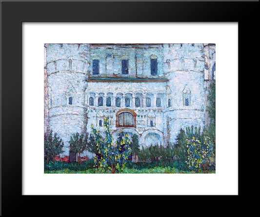 The Rostov'S Kremlin Gates 20x24 Black Modern Wood Framed Art Print Poster by Yuon, Konstantin