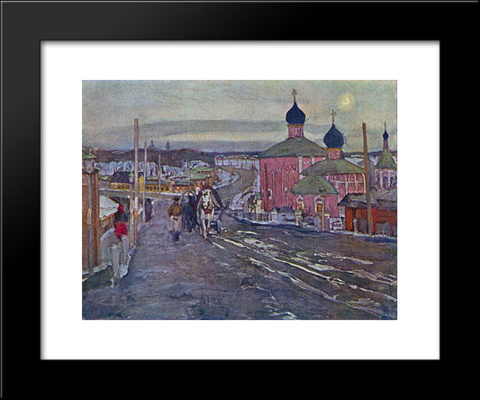 The Twilight 20x24 Black Modern Wood Framed Art Print Poster by Yuon, Konstantin