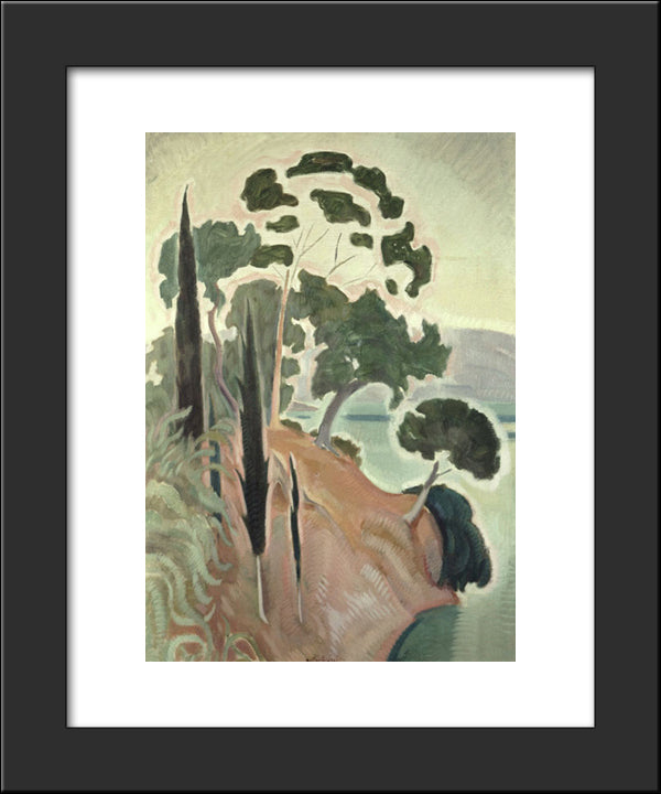 Corfu Landscape 20x24 Black Modern Wood Framed Art Print Poster by Parthenis, Konstantinos