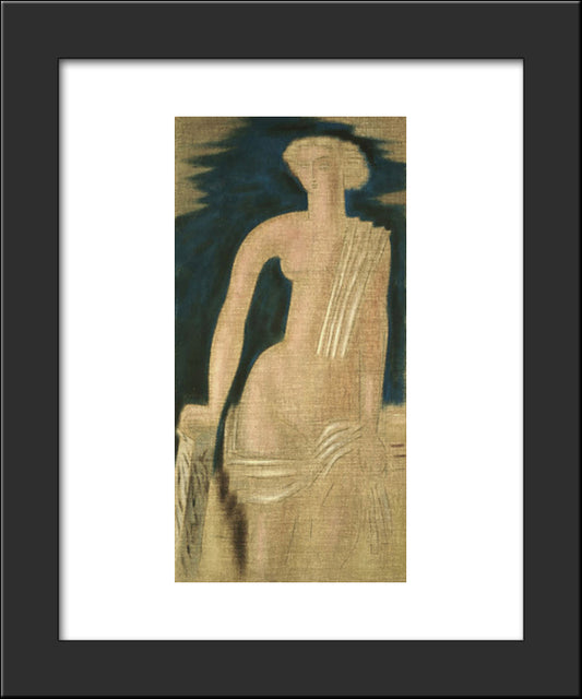 Figure From Greek Antiquity (Diptych) 20x24 Black Modern Wood Framed Art Print Poster by Parthenis, Konstantinos