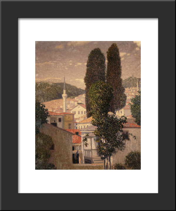 Landscape From Kavala 20x24 Black Modern Wood Framed Art Print Poster by Parthenis, Konstantinos