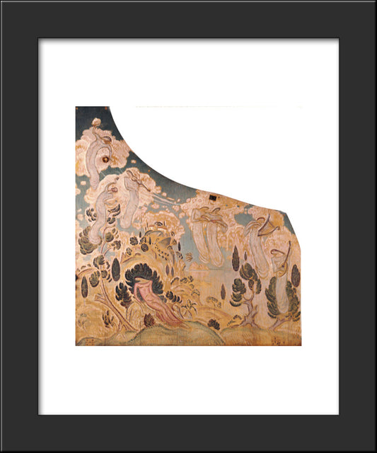 Music (Painting And Decoration Of A Piano), 20x24 Black Modern Wood Framed Art Print Poster by Parthenis, Konstantinos