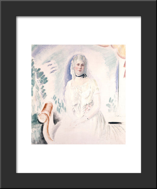 Portrait Of Aristovouli Lopresti 20x24 Black Modern Wood Framed Art Print Poster by Parthenis, Konstantinos