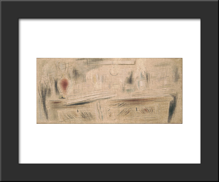 Still Life With Bottles 20x24 Black Modern Wood Framed Art Print Poster by Parthenis, Konstantinos