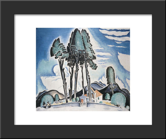 The Little Church Of Cephalonia 20x24 Black Modern Wood Framed Art Print Poster by Parthenis, Konstantinos