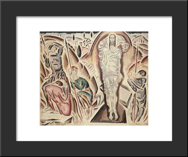 The Resurrection 20x24 Black Modern Wood Framed Art Print Poster by Parthenis, Konstantinos
