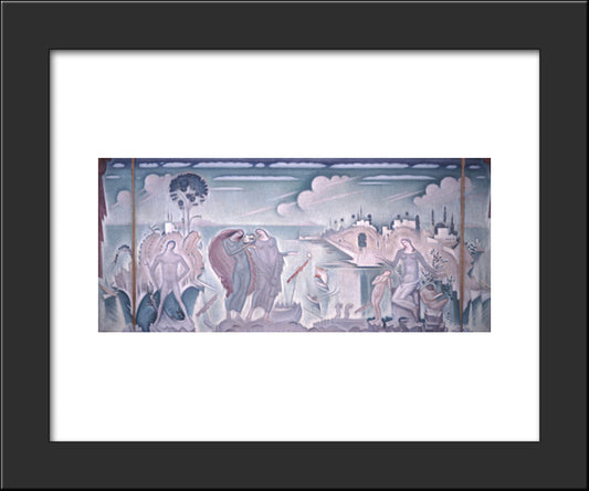 The Riches Of Communication 20x24 Black Modern Wood Framed Art Print Poster by Parthenis, Konstantinos