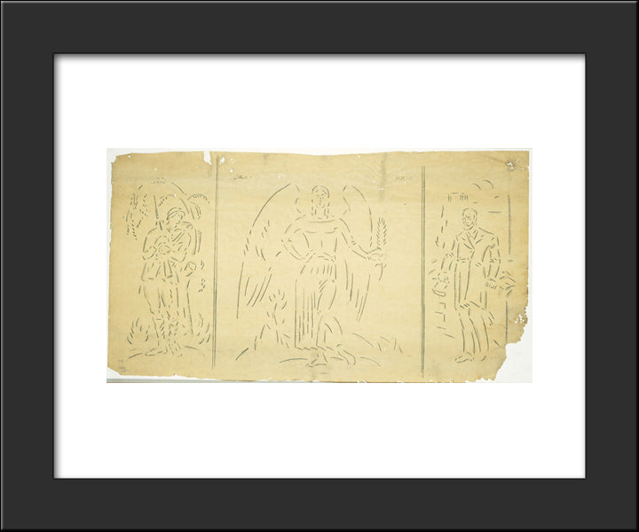 Victory Triptych 20x24 Black Modern Wood Framed Art Print Poster by Parthenis, Konstantinos