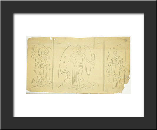 Victory Triptych 20x24 Black Modern Wood Framed Art Print Poster by Parthenis, Konstantinos