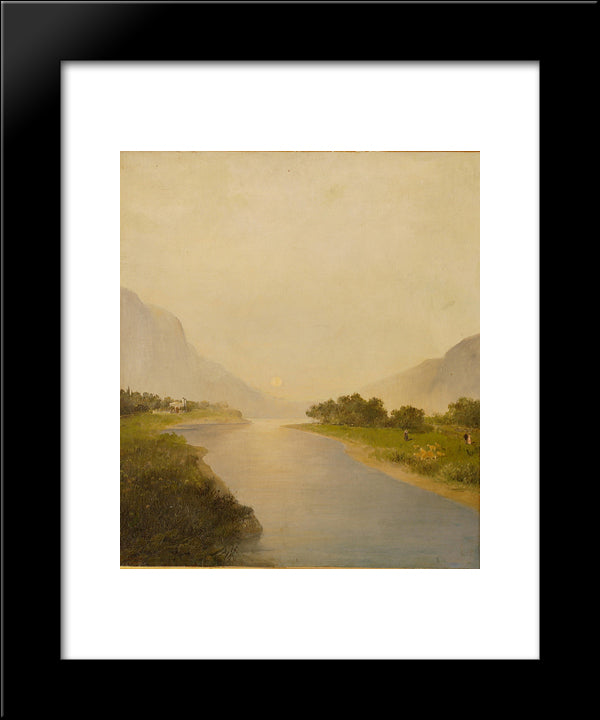 Before Dusk 20x24 Black Modern Wood Framed Art Print Poster by Volanakis, Konstantinos