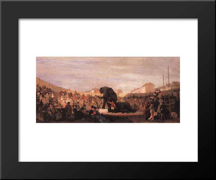 Festival In Munich 20x24 Black Modern Wood Framed Art Print Poster by Volanakis, Konstantinos