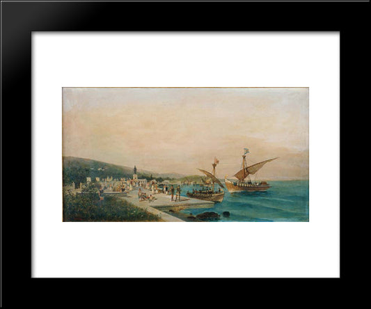 Return Of The Argonauts 20x24 Black Modern Wood Framed Art Print Poster by Volanakis, Konstantinos