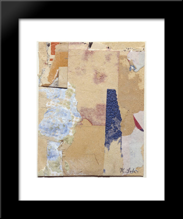 Aphorism 20x24 Black Modern Wood Framed Art Print Poster by Schwitters, Kurt