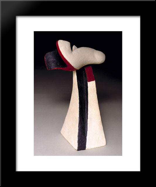 Lofty 20x24 Black Modern Wood Framed Art Print Poster by Schwitters, Kurt