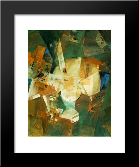 Picture With Light Center 20x24 Black Modern Wood Framed Art Print Poster by Schwitters, Kurt