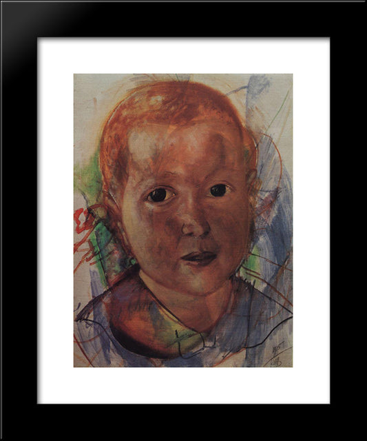 Fecteau 20x24 Black Modern Wood Framed Art Print Poster by Petrov Vodkin, Kuzma