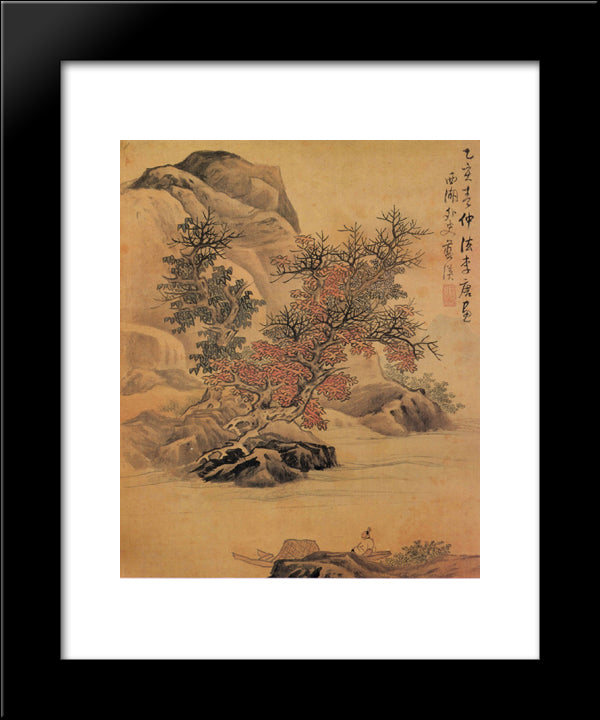 Landscape After Li Tang 20x24 Black Modern Wood Framed Art Print Poster by Ying, Lan